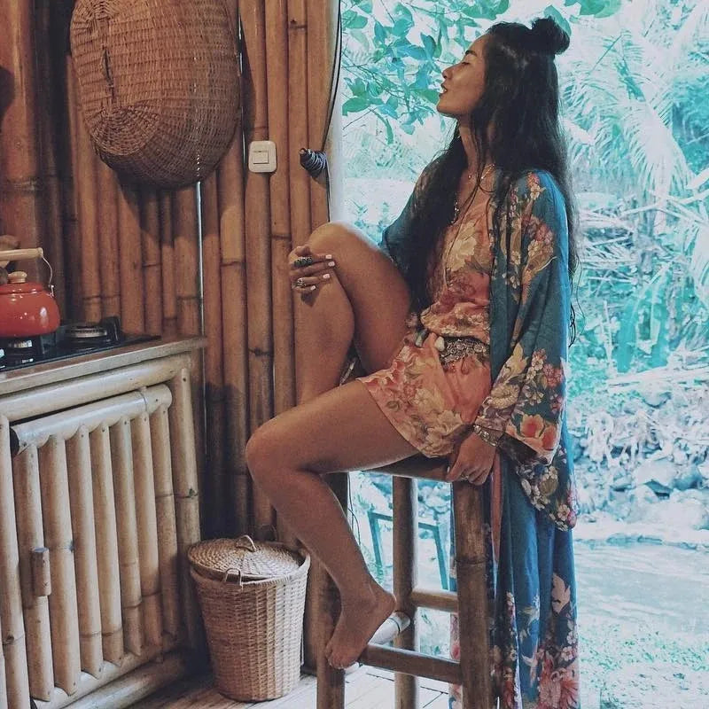 Bohemian Long Kimono