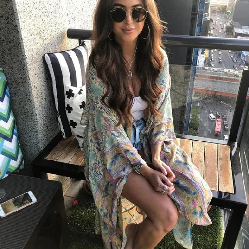 Bohemian Long Kimono