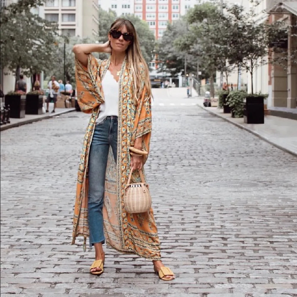 Bohemian Long Kimono