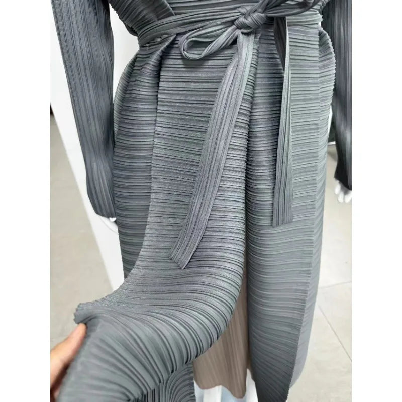Luxury Long Trench Coat Loose Abaya