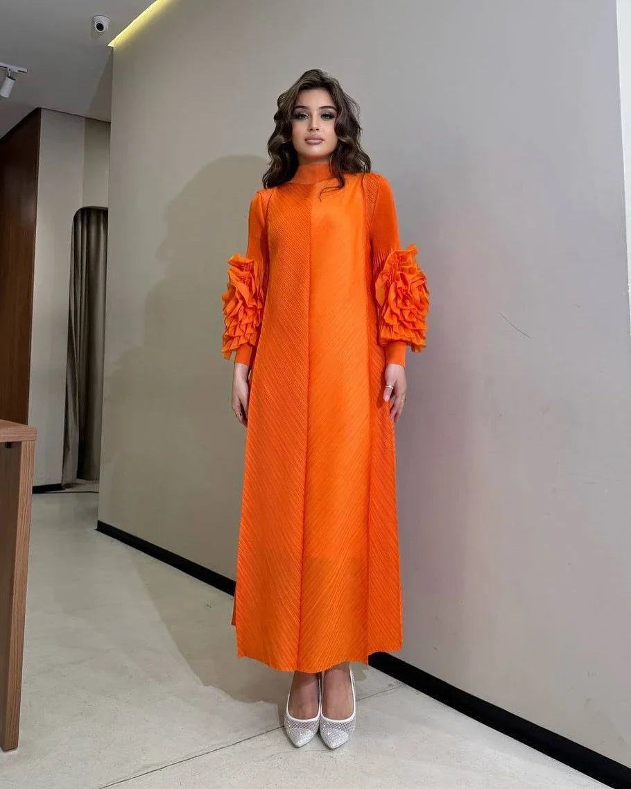 Pleated Luxury Dubai Dress