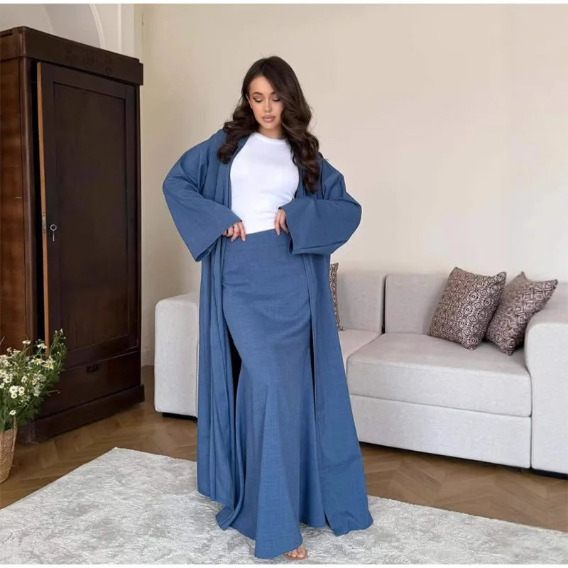 Skirt & Long Cardigan Outfit