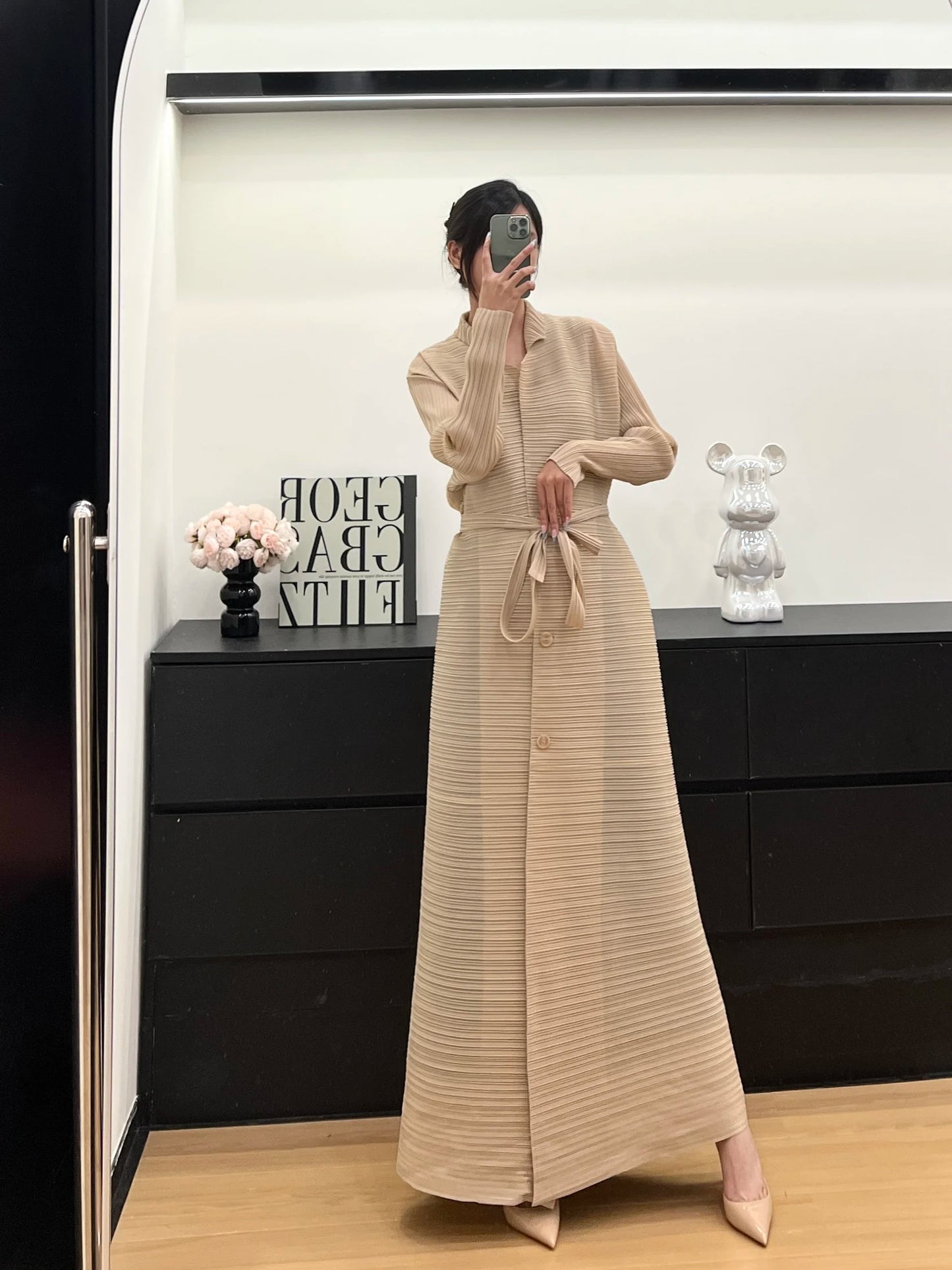 Abaya Solid Colour Cardigan outfit
