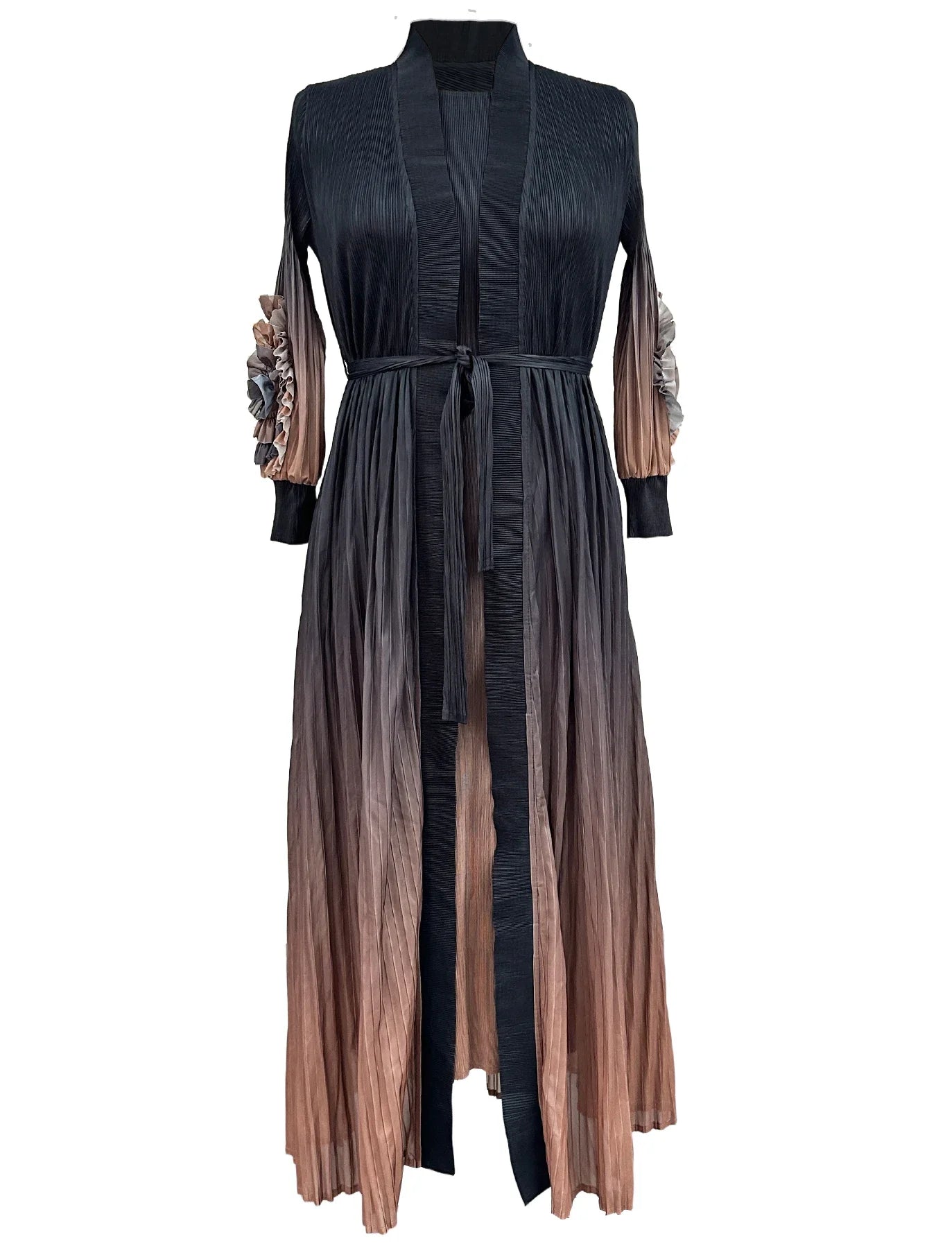 Long Outer Windbreaker 2-piece Set