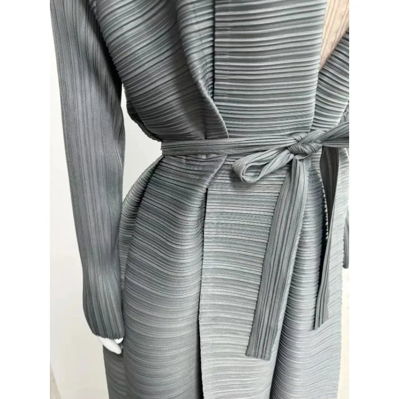 Luxury Long Trench Coat Loose Abaya