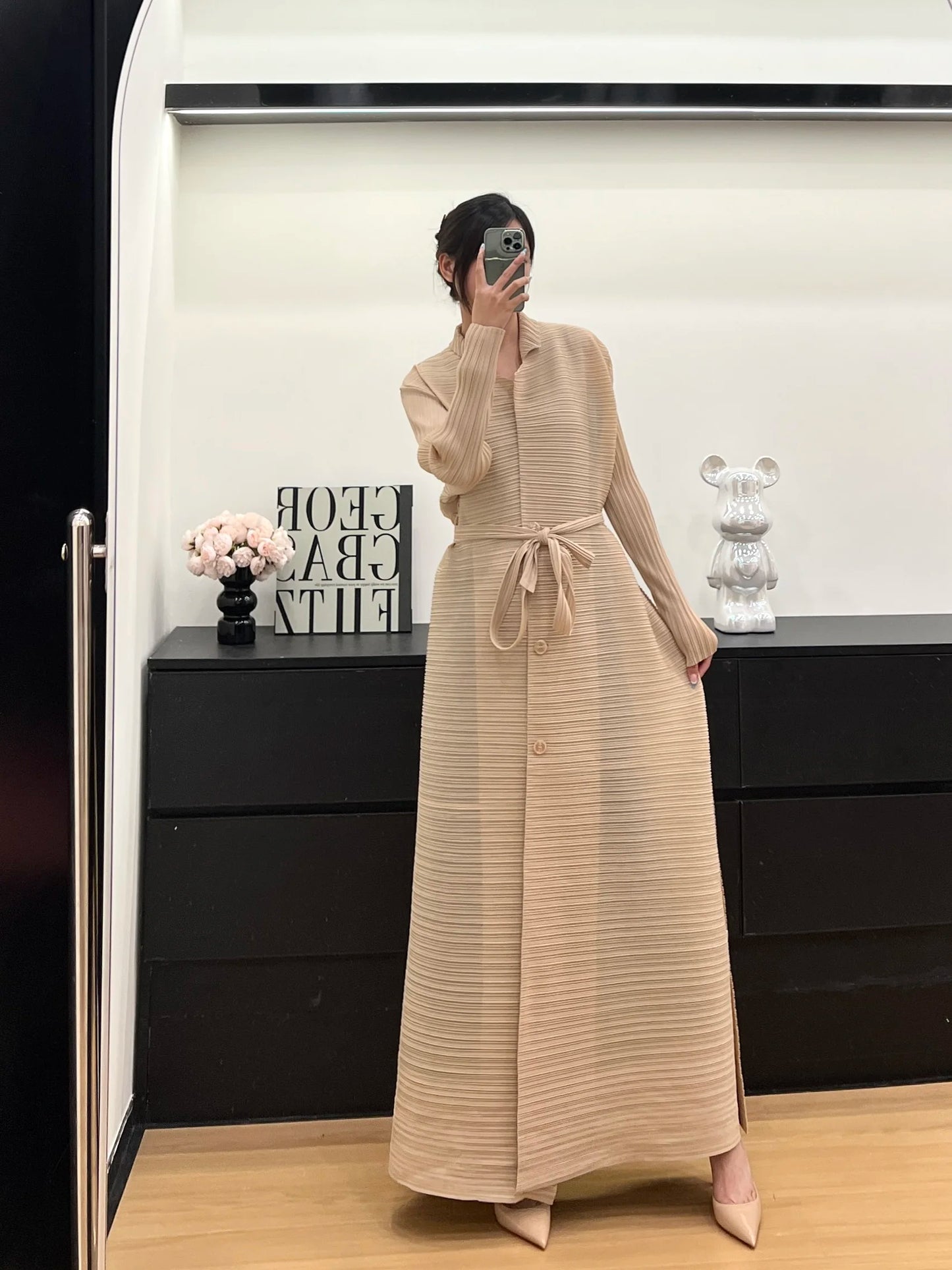 Abaya Solid Colour Cardigan outfit