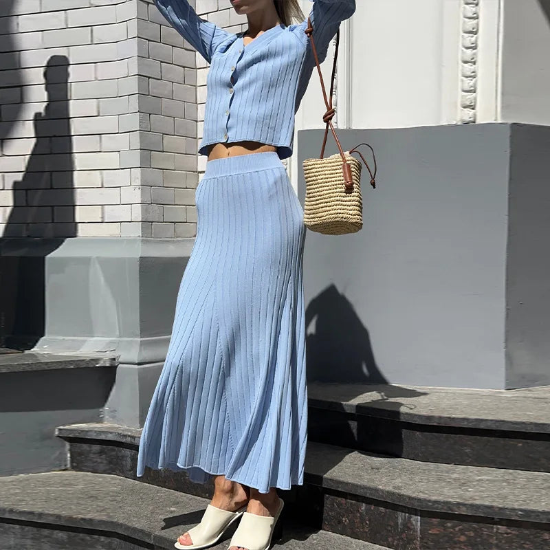 Knitwear Dress Sets Outfits