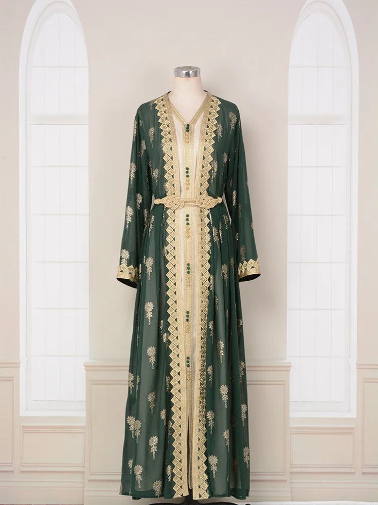 Luxury Dress 2 Piece Printed Embroidered outfit