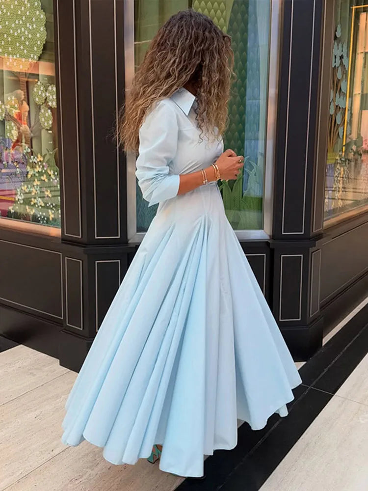 Solid Shirt Skirt Sets