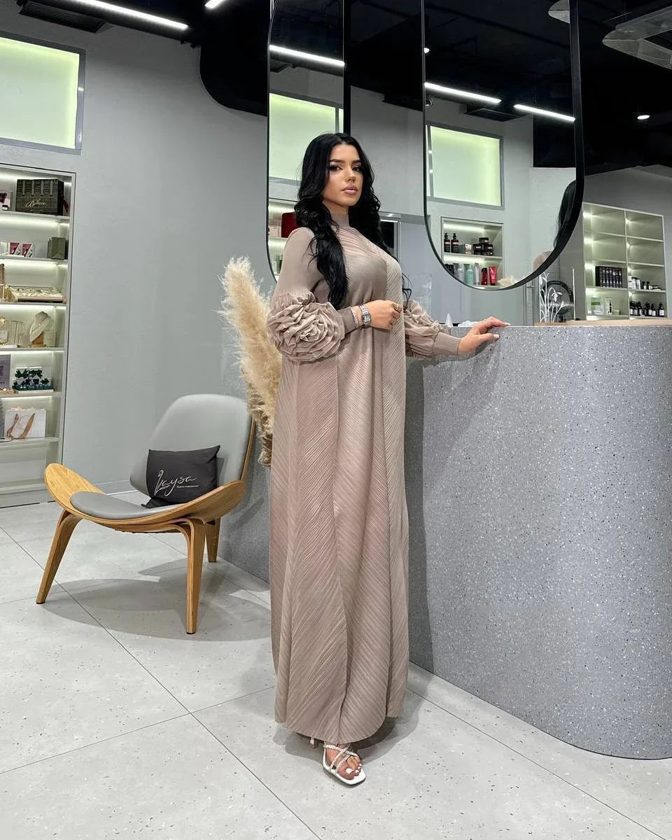 Pleated Luxury Dubai Dress