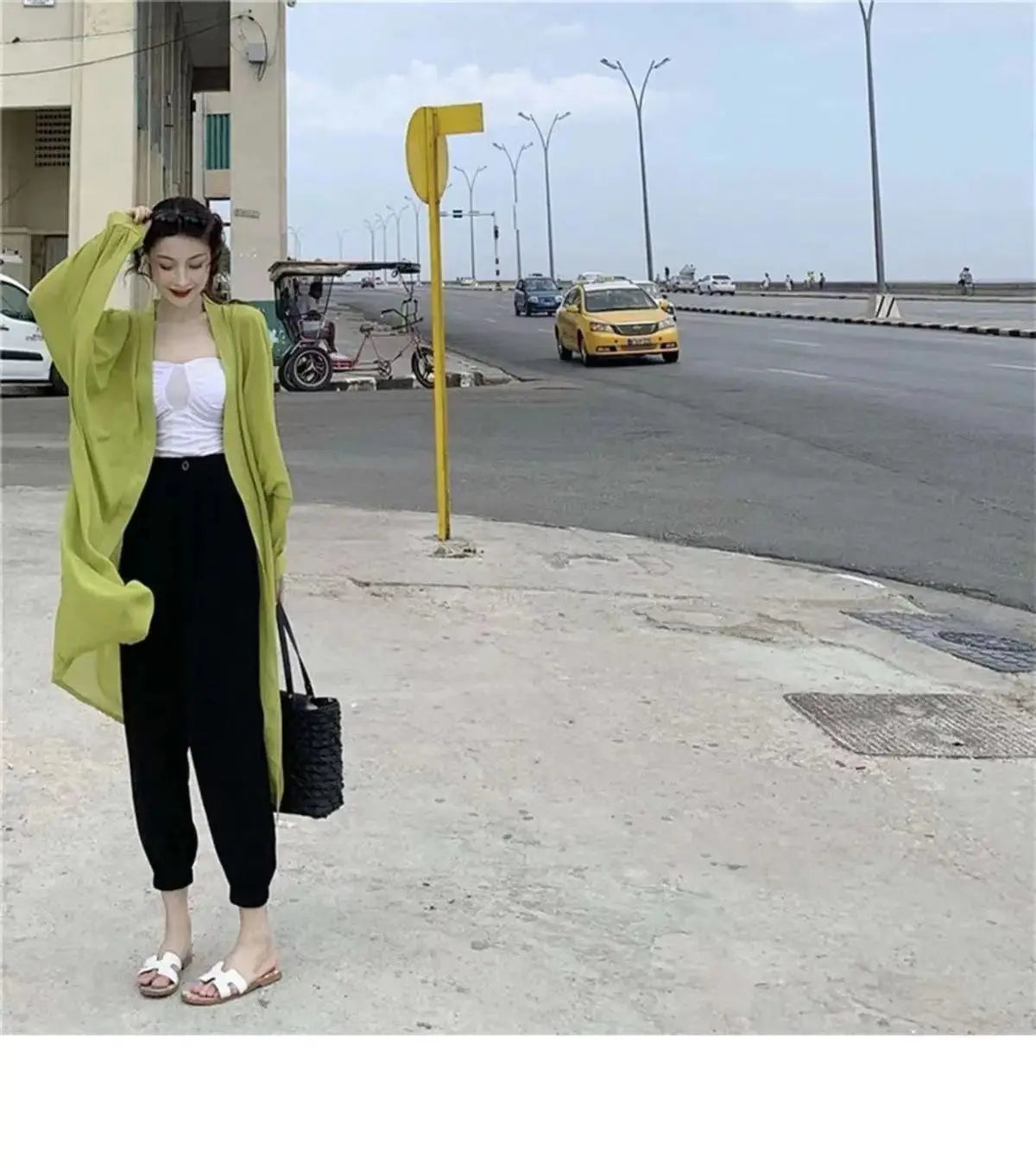Loose Sunscreen Shawl Chiffon Cardigan Tops