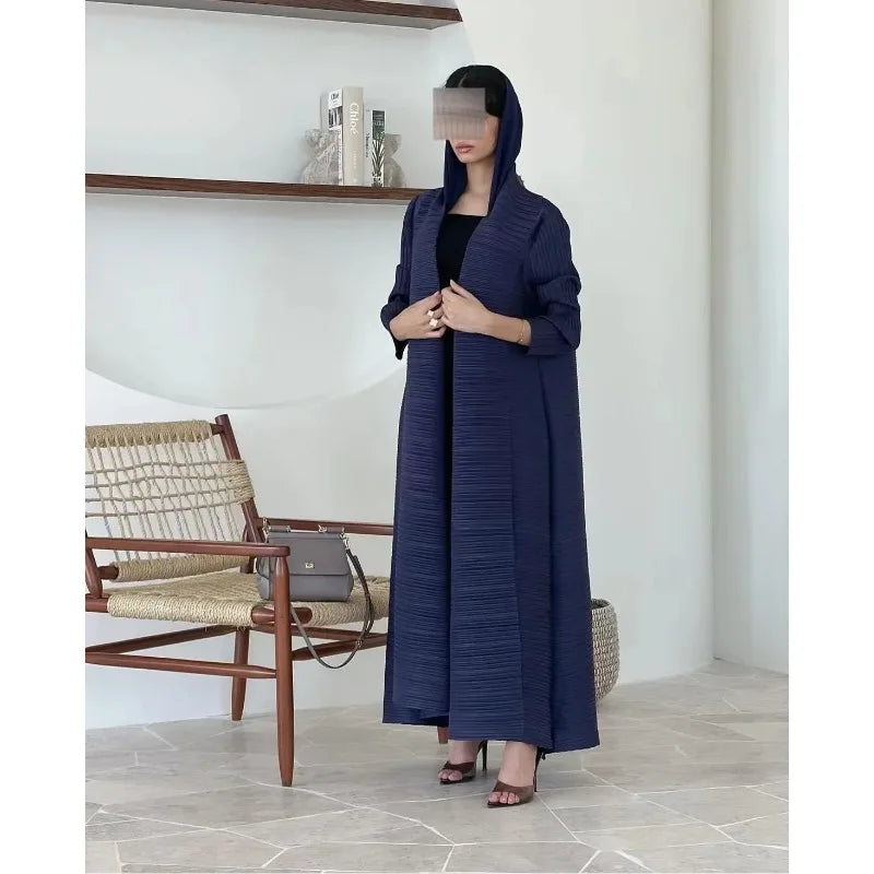Luxury Long Trench Coat Loose Abaya