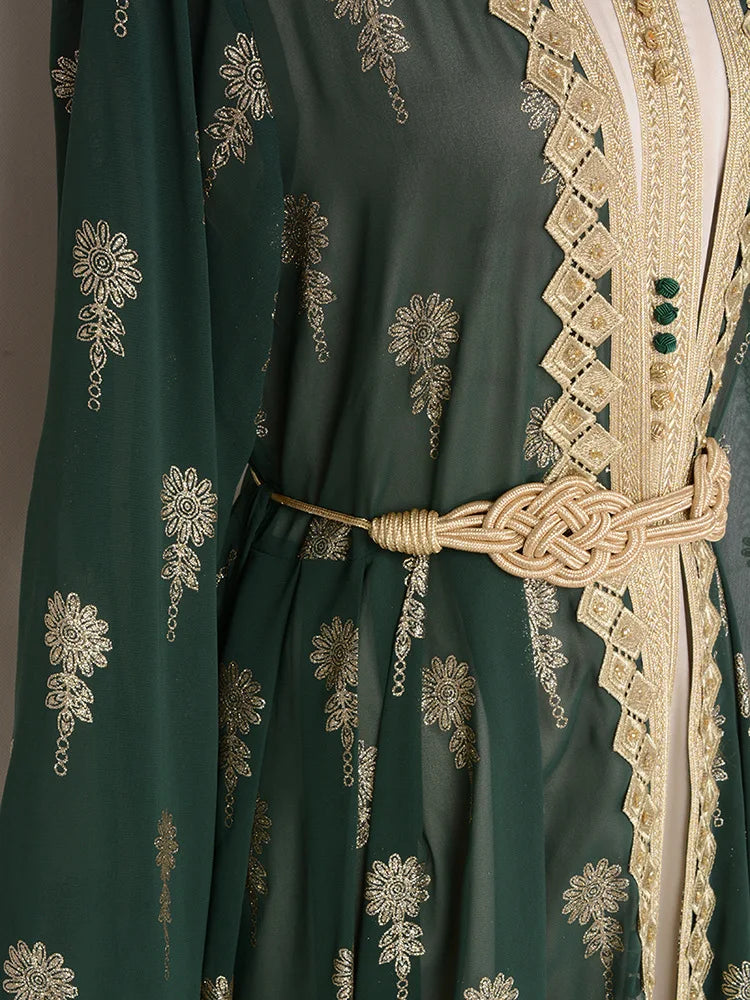 Luxury Dress 2 Piece Printed Embroidered outfit
