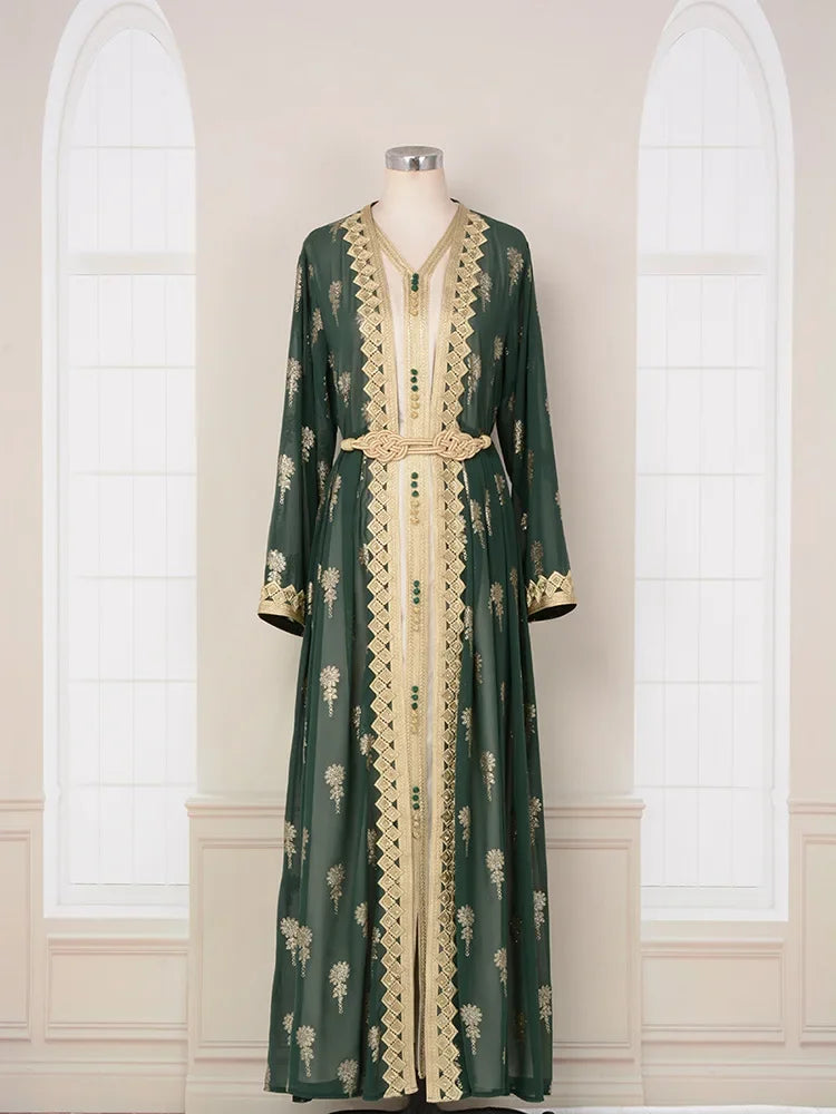 Luxury Dress 2 Piece Printed Embroidered outfit