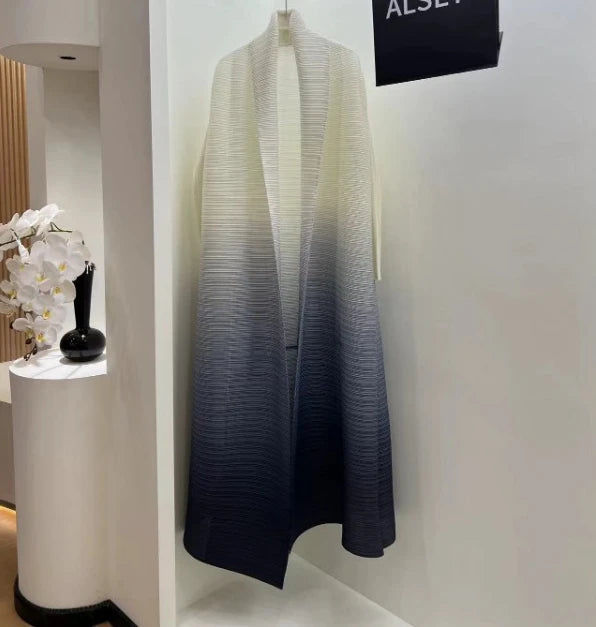 Trench Coat Printing Long-sleeved Cardigan