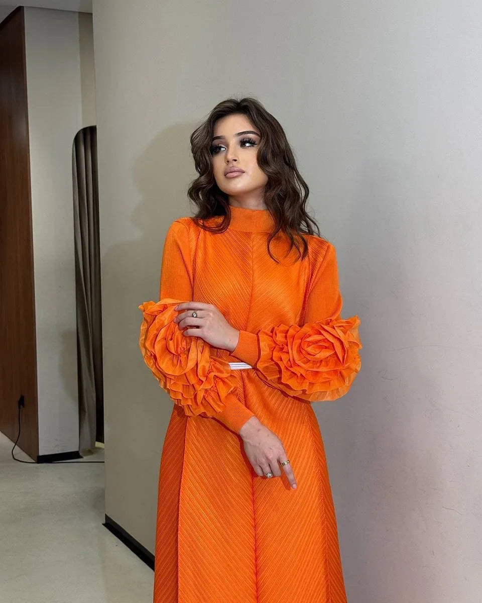 Pleated Luxury Dubai Dress