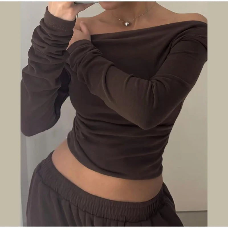 Tops Loose Elastic Wide Leg Pants Outfit