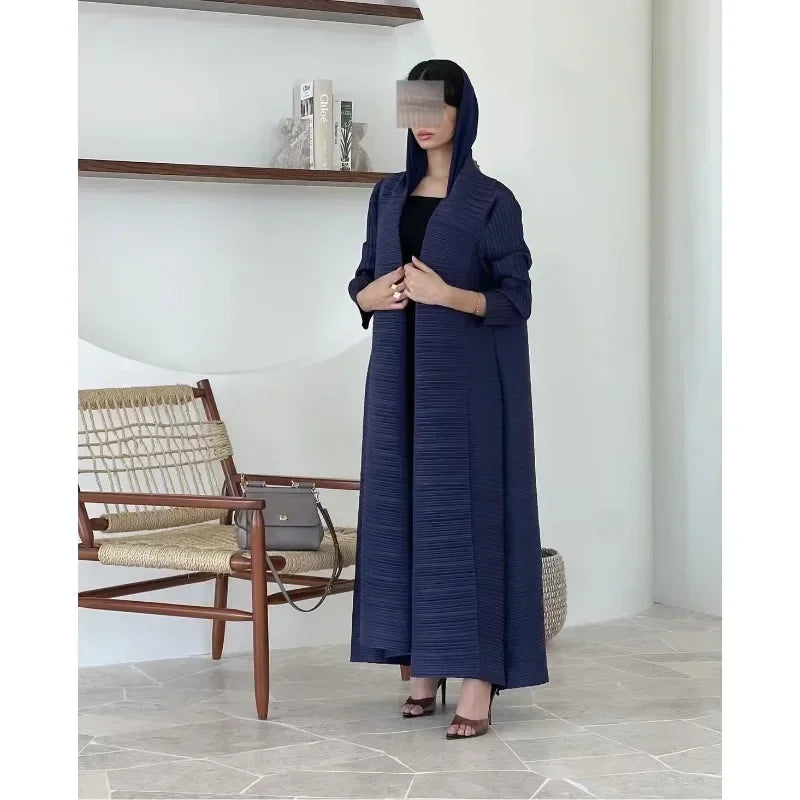 Luxury Long Trench Coat Loose Abaya