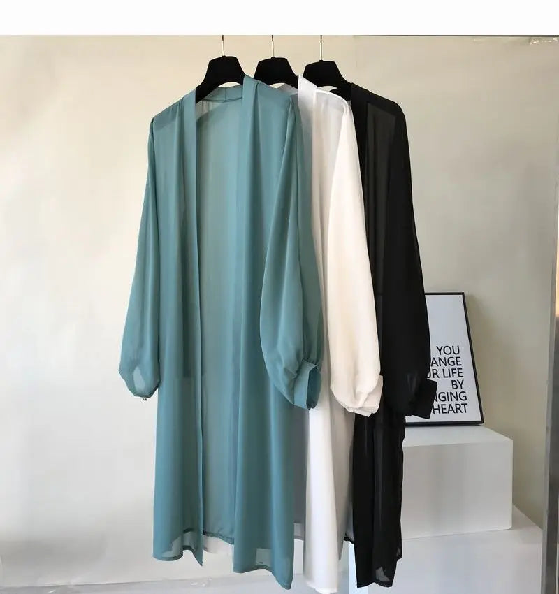Loose Sunscreen Shawl Chiffon Cardigan Tops