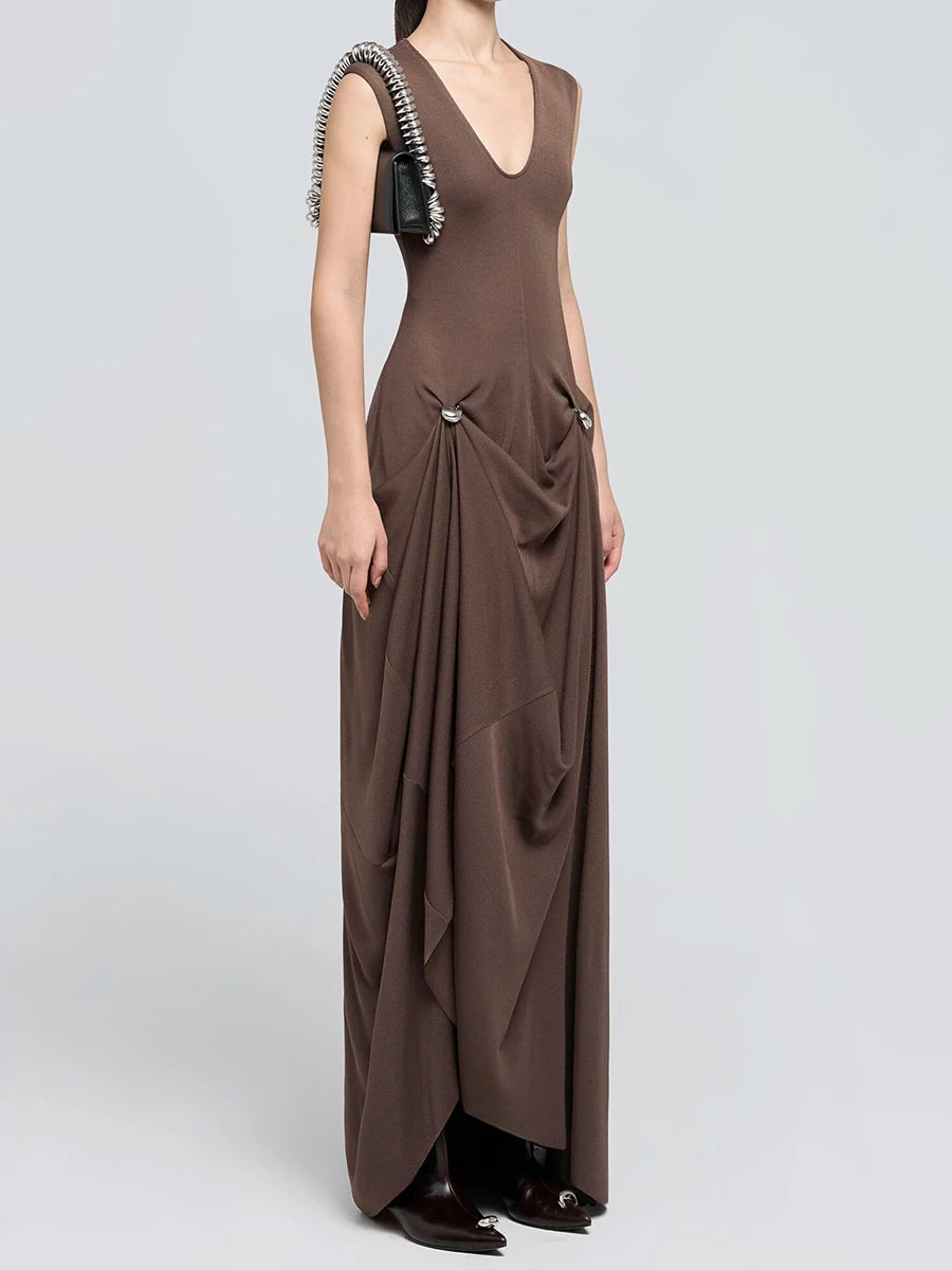 Spliced Folds Dress