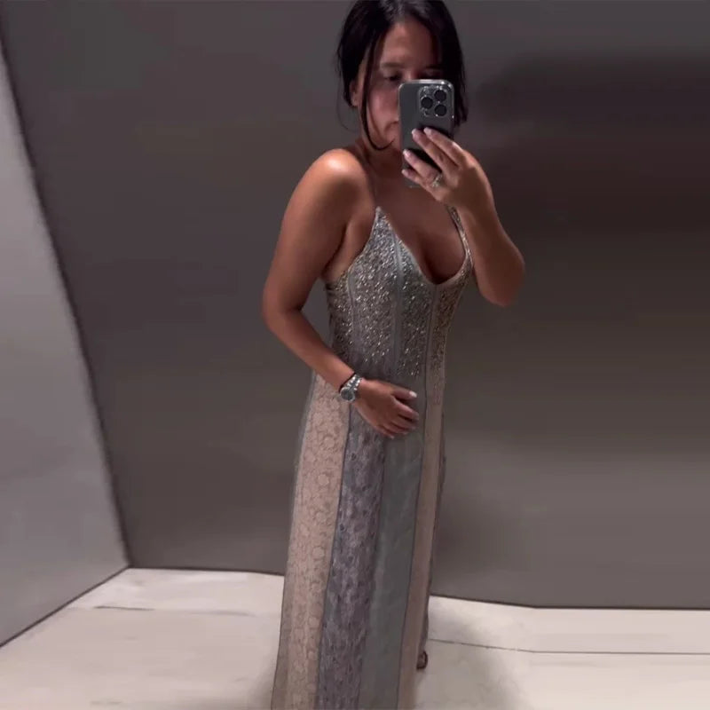 Long Dress Diamonds Tube