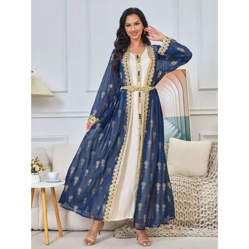 Luxury Dress 2 Piece Printed Embroidered outfit