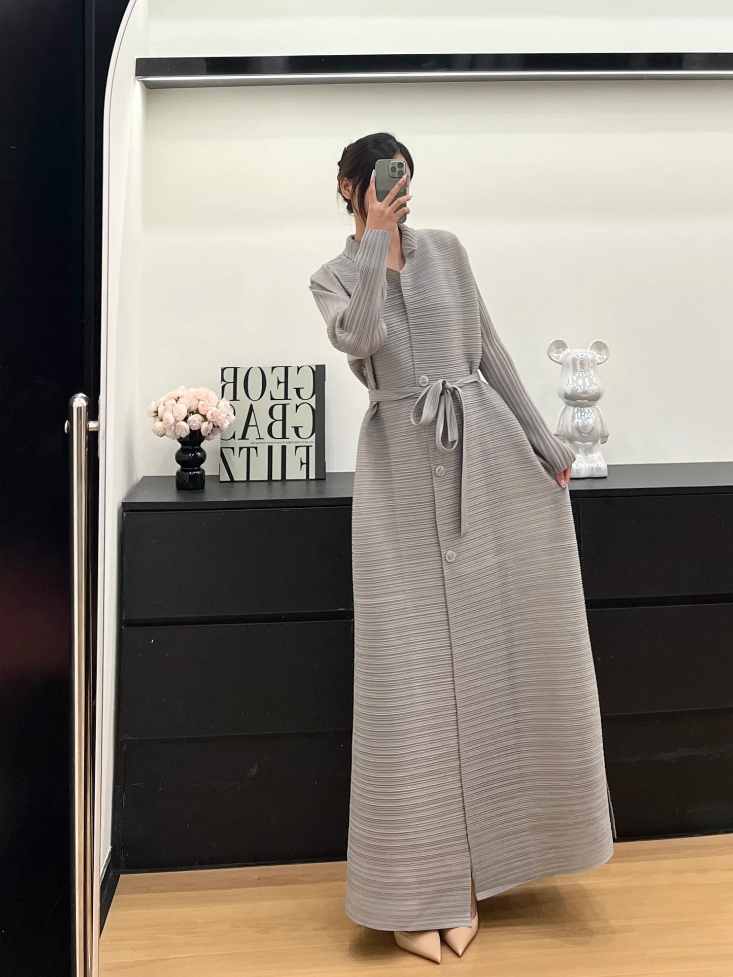 Abaya Solid Colour Cardigan outfit