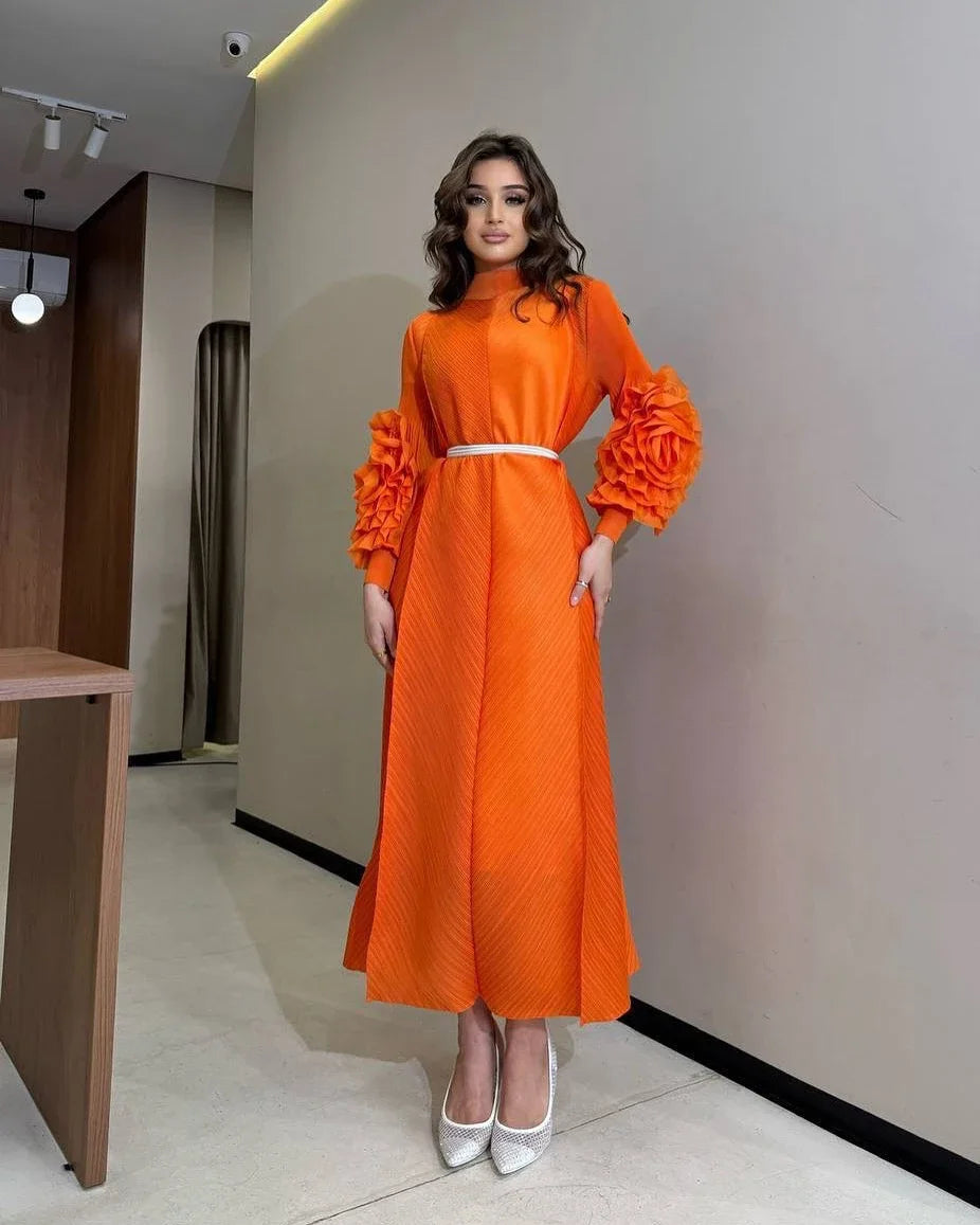 Pleated Luxury Dubai Dress