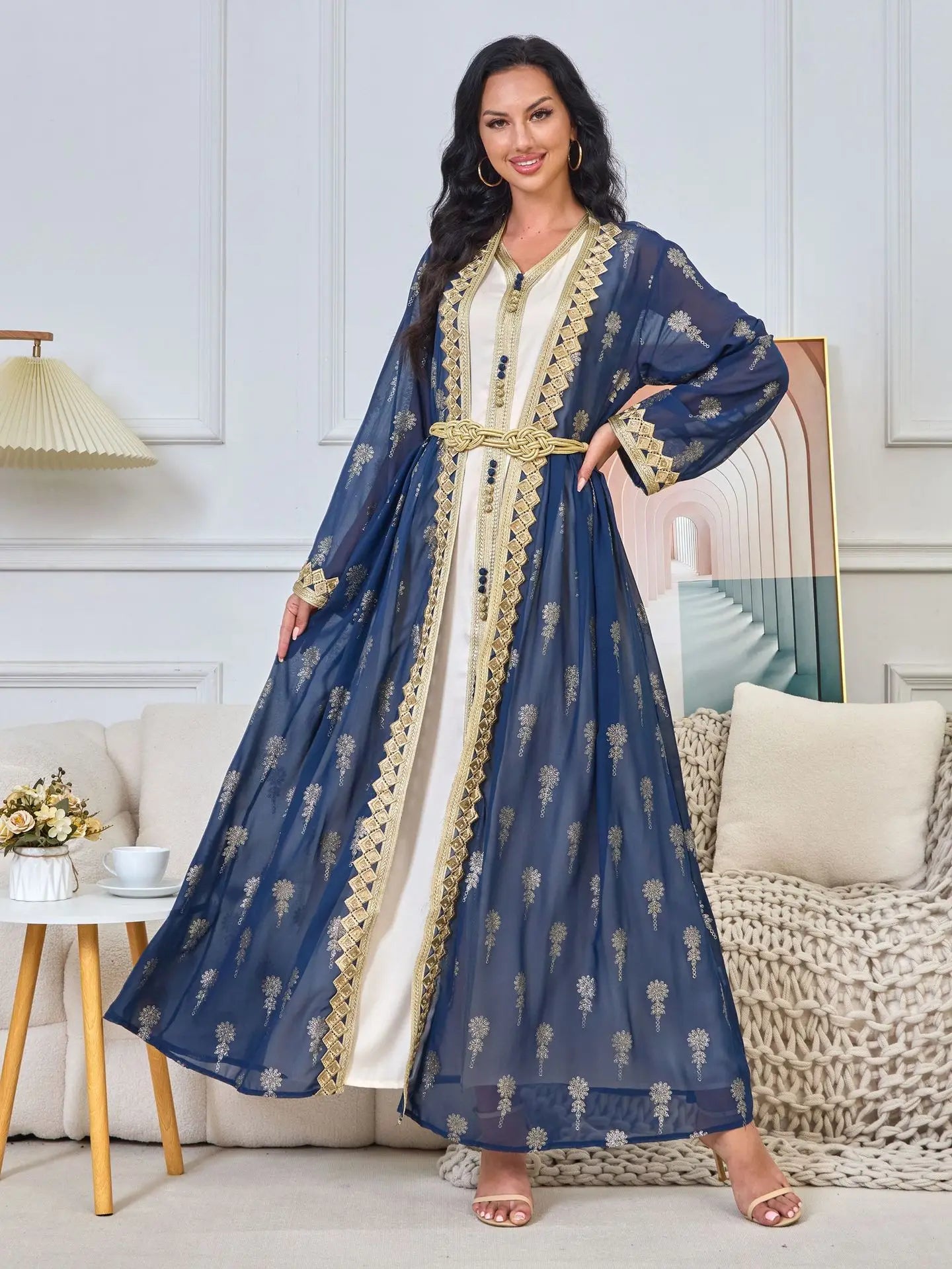 Luxury Dress 2 Piece Printed Embroidered outfit