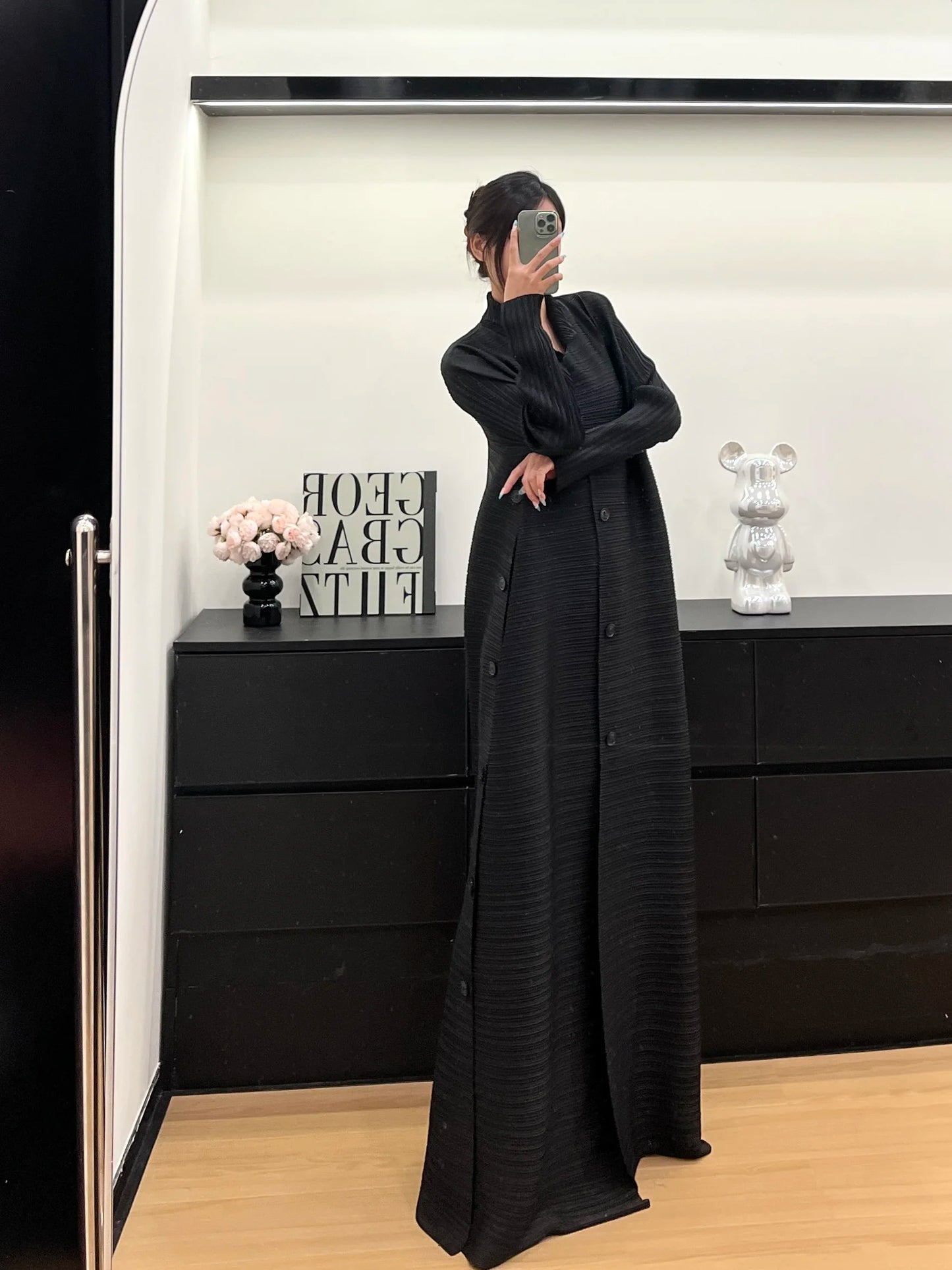 Abaya Solid Colour Cardigan outfit