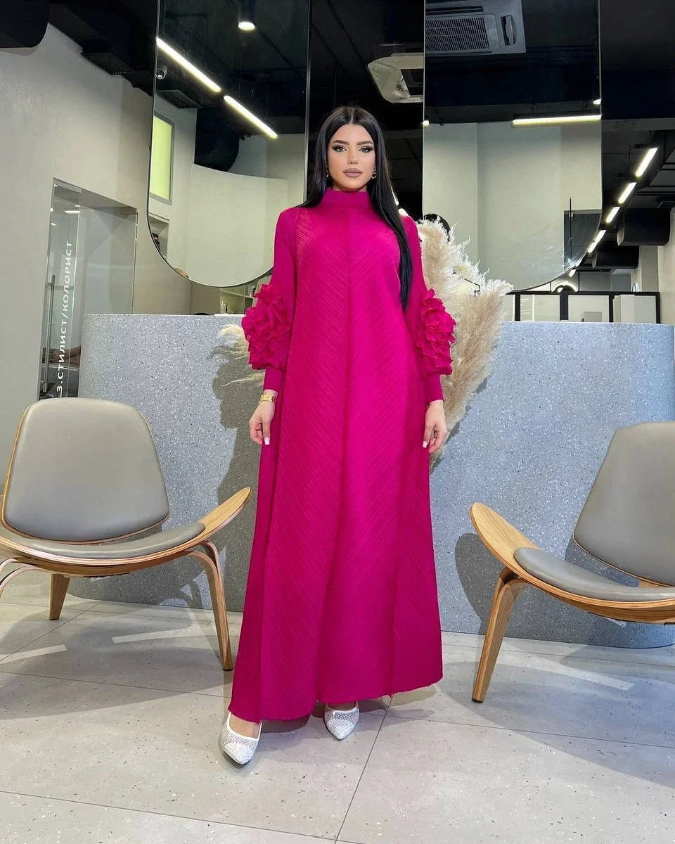 Pleated Luxury Dubai Dress