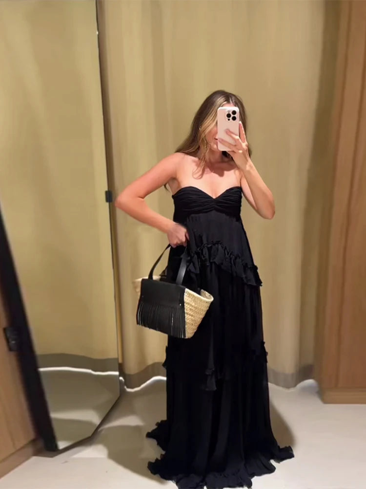Ruffles Long Dress