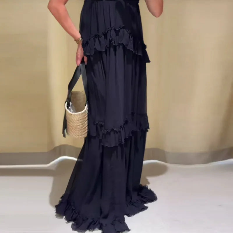 Ruffles Long Dress