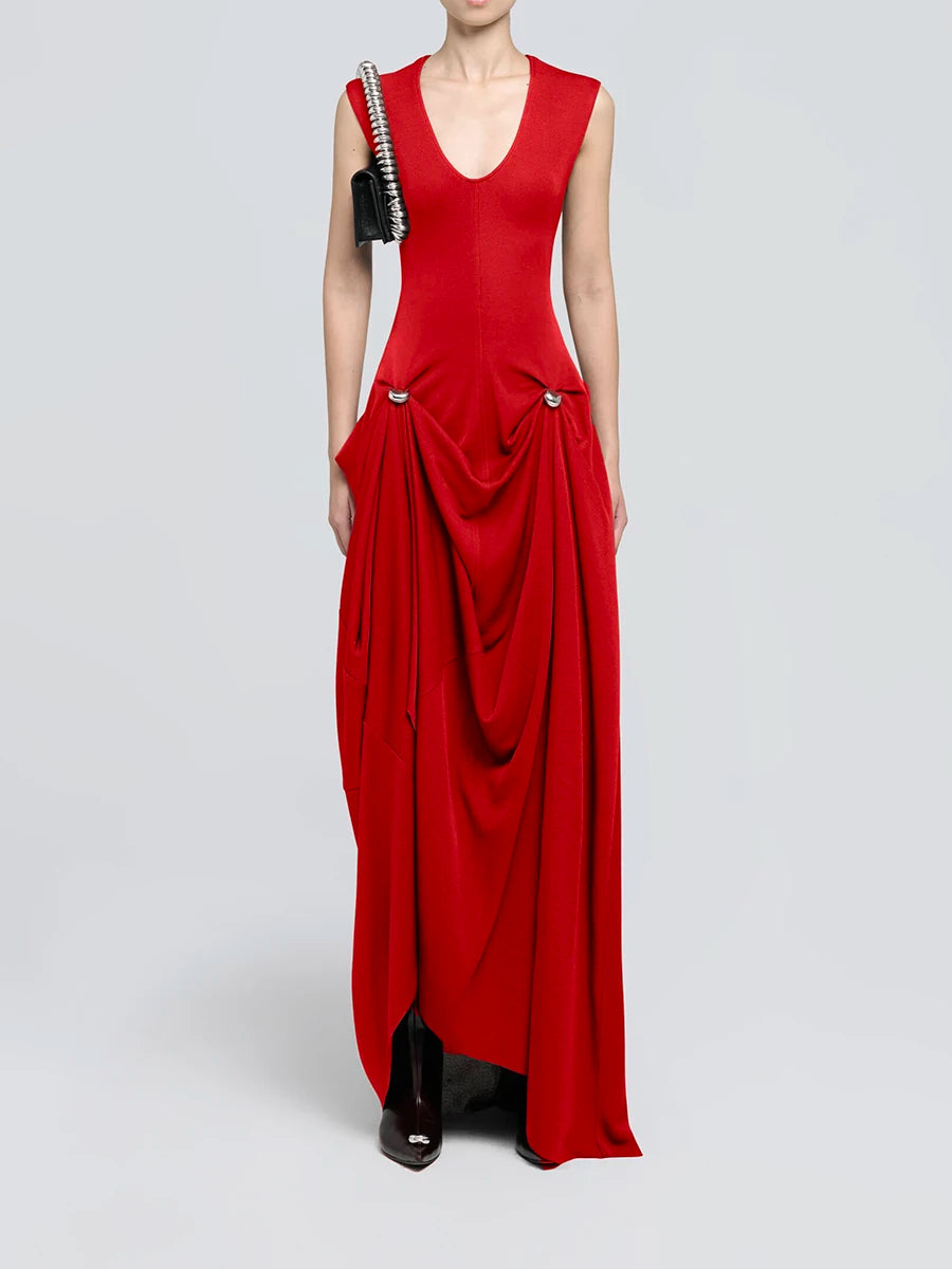 Spliced Folds Dress