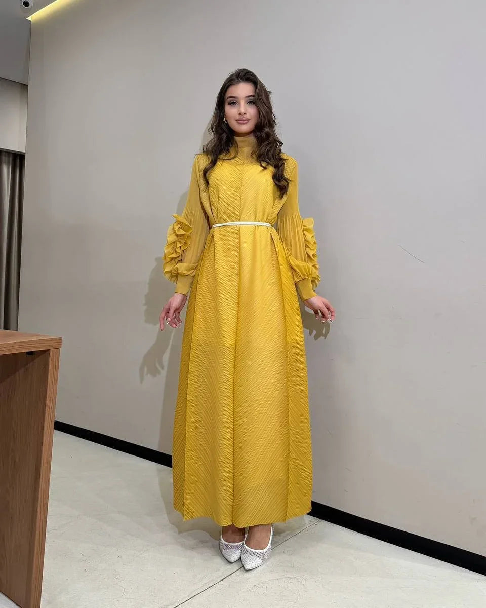 Pleated Luxury Dubai Dress