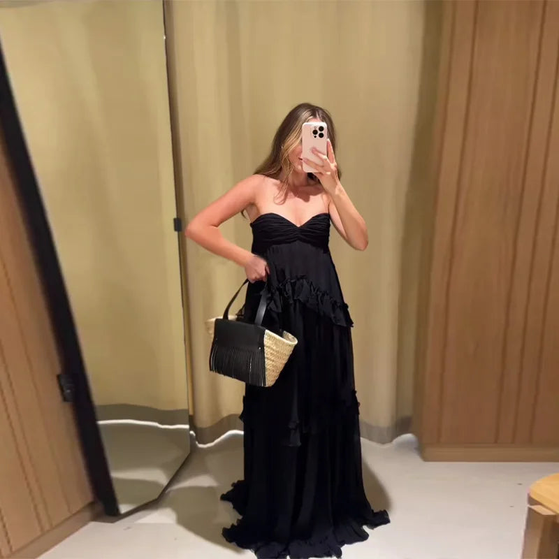 Ruffles Long Dress
