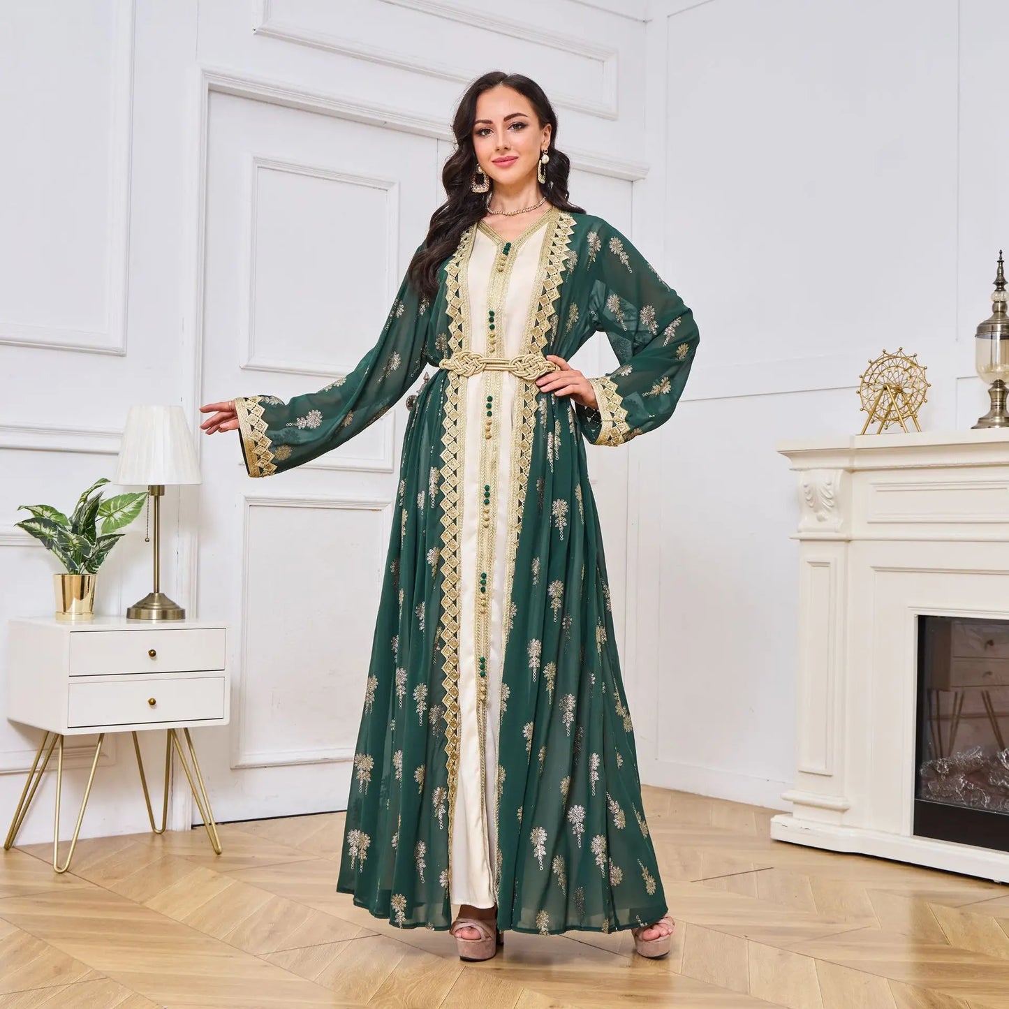 Luxury Dress 2 Piece Printed Embroidered outfit