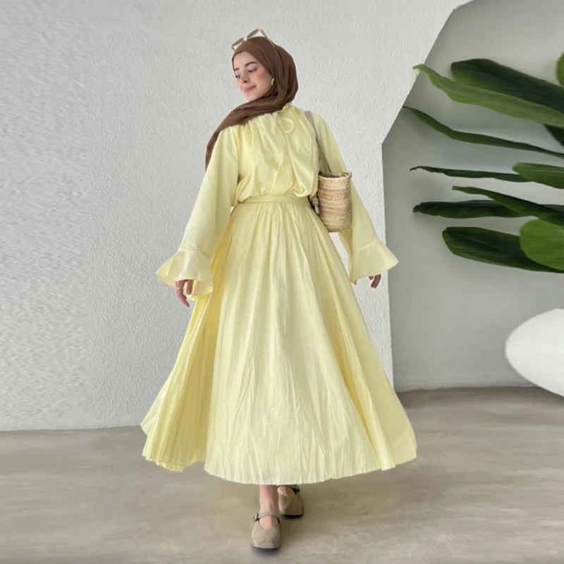 T Shirt & Ruffle Skirt Sets outfit
