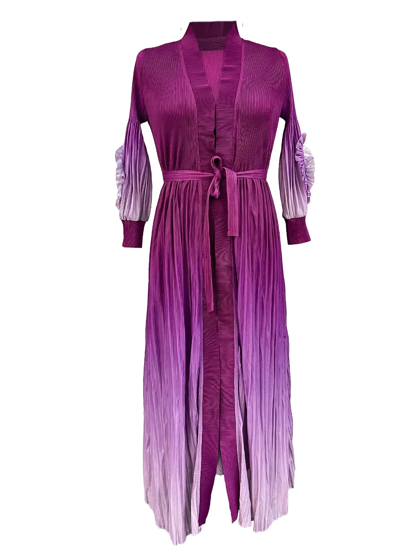 Long Outer Windbreaker 2-piece Set