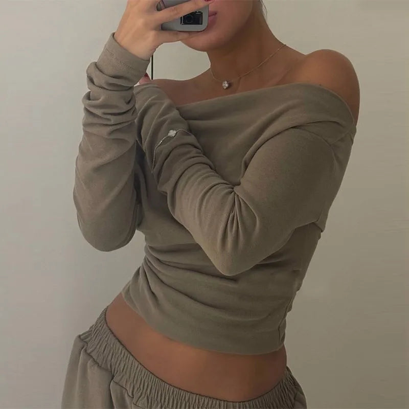 Tops Loose Elastic Wide Leg Pants Outfit