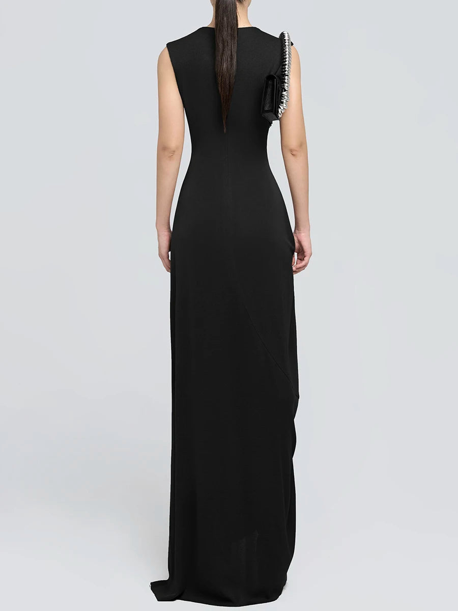 Spliced Folds Dress