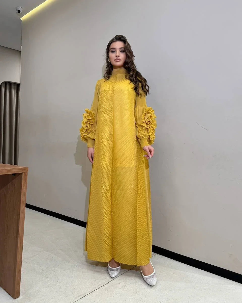 Pleated Luxury Dubai Dress