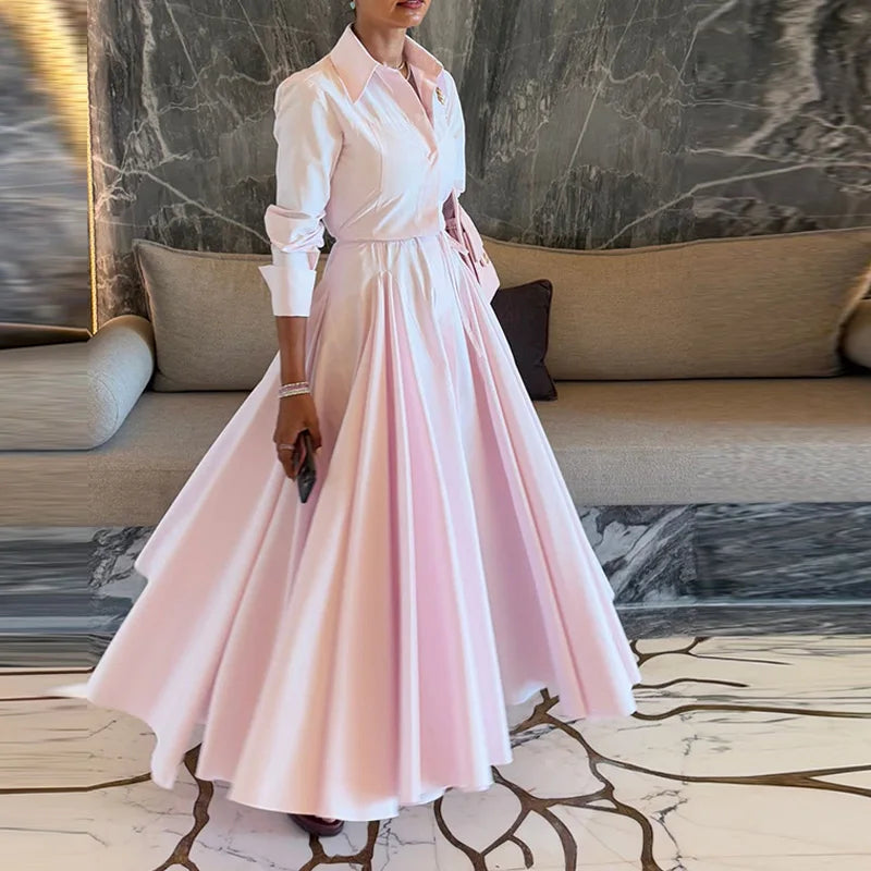 Solid Shirt Skirt Sets