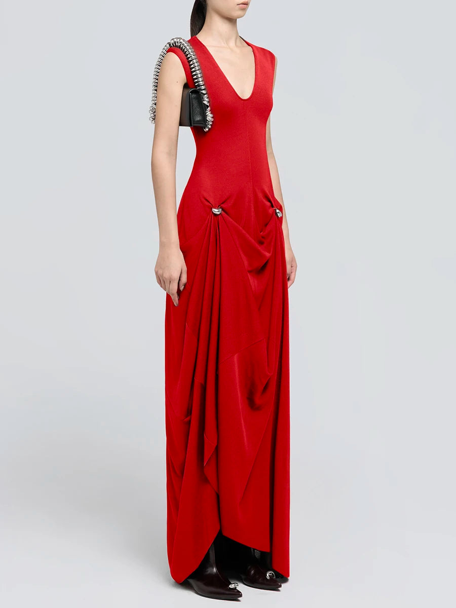 Spliced Folds Dress