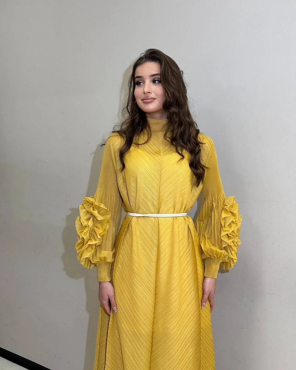 Pleated Luxury Dubai Dress