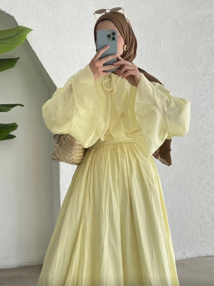 T Shirt & Ruffle Skirt Sets outfit