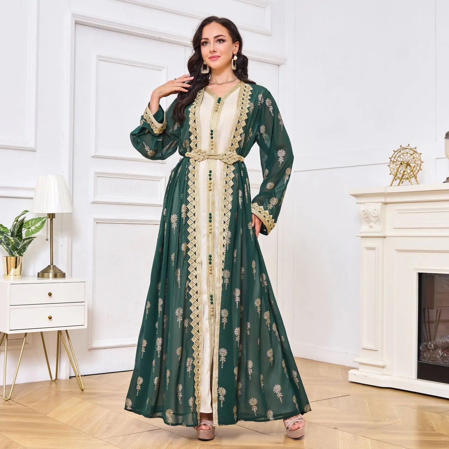 Luxury Dress 2 Piece Printed Embroidered outfit