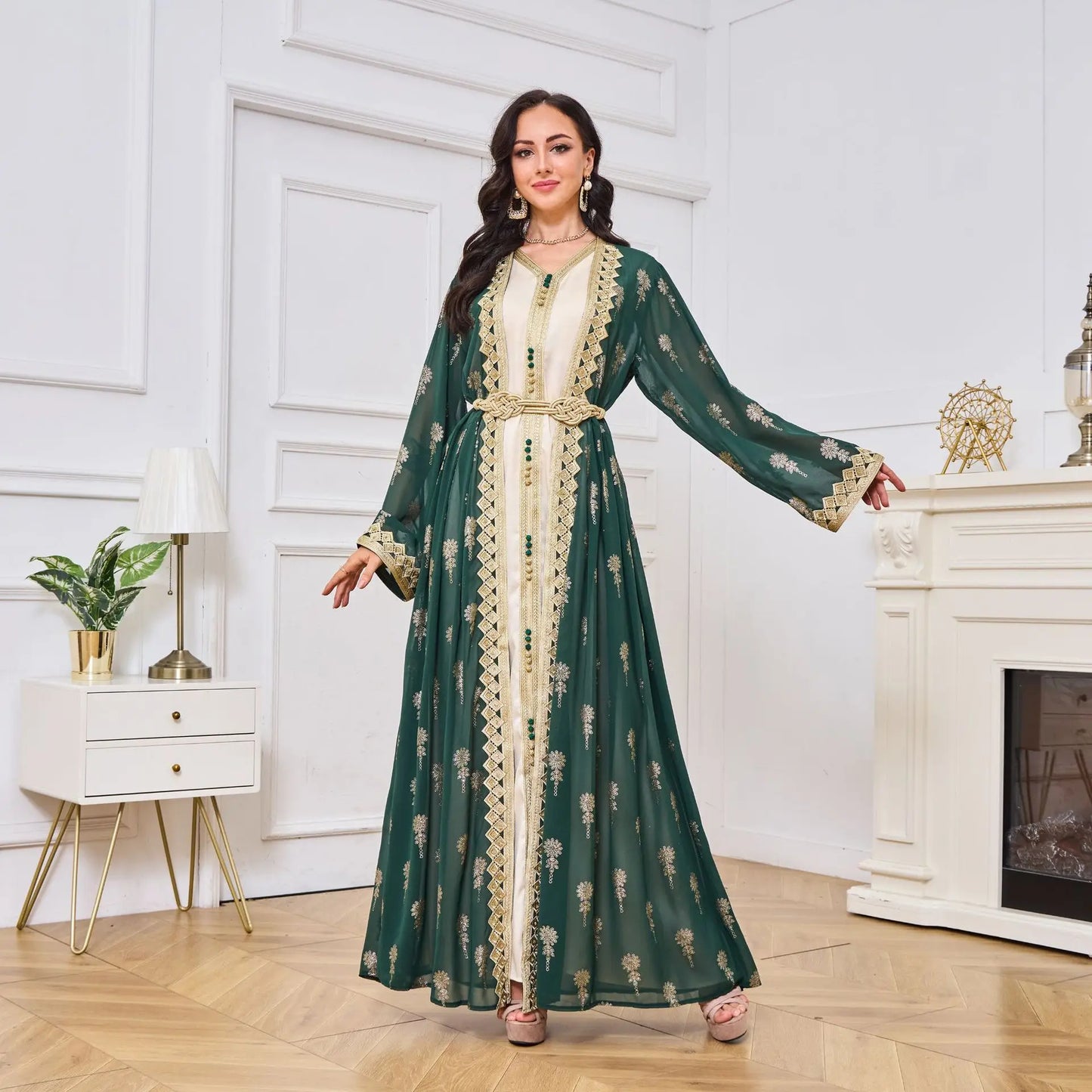 Luxury Dress 2 Piece Printed Embroidered outfit