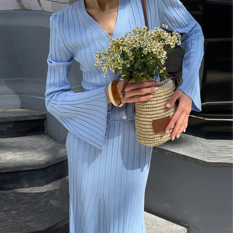 Knitwear Dress Sets Outfits