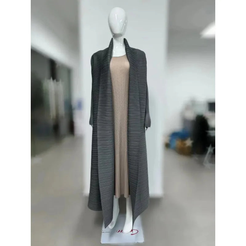 Luxury Long Trench Coat Loose Abaya